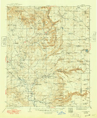 1936 Map of Camp Verde, AZ — High-Res, 1949 Print | Pastmaps